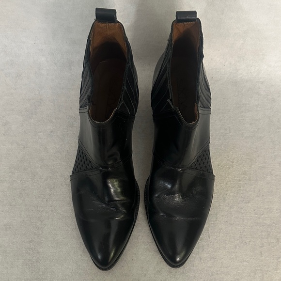 Sixtyseven Black Heeled Ankle Boots - Picture 8 of 9